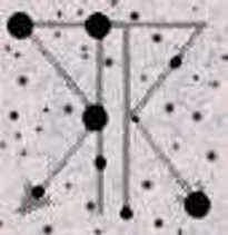 Sternbild Palasc (das Teleskop war etwas unscharf...)